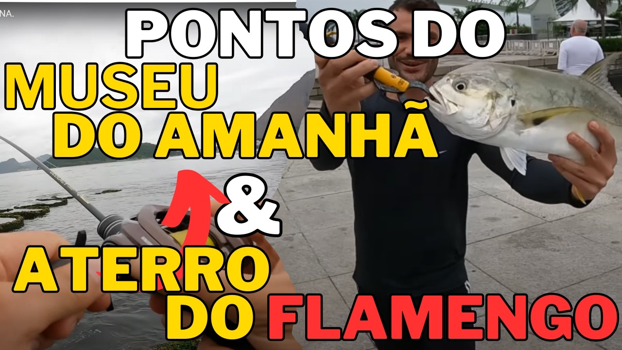 PONTOS DE PESCA NO RIO DE JANEIRO! FÁCIL ACESSO NO MUSEU E ATERRO DO FLAMENGO, BAÍA DE GUANABARA