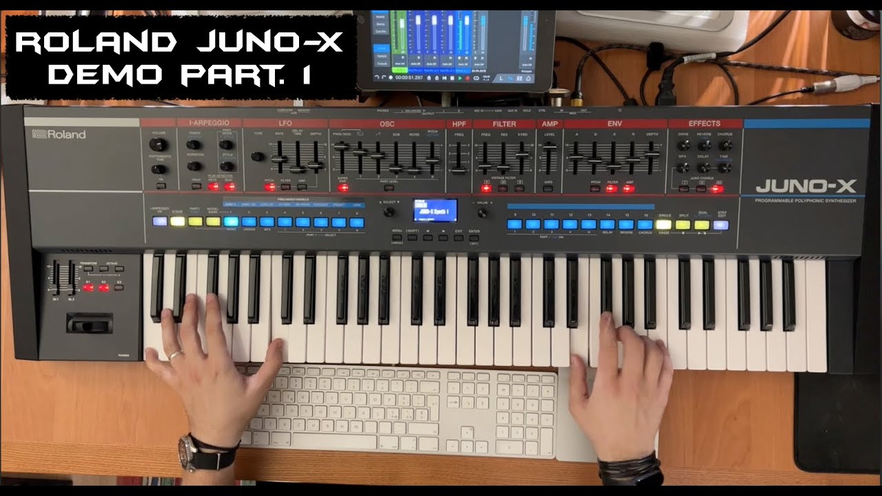Roland Juno-X Demo Part. 1 | No Talking |