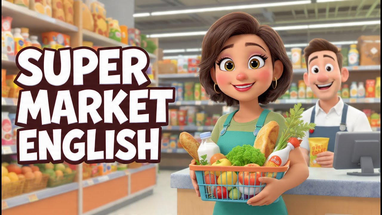 English at the Supermarket 🛒 | Easy Grocery Conversation for Beginners