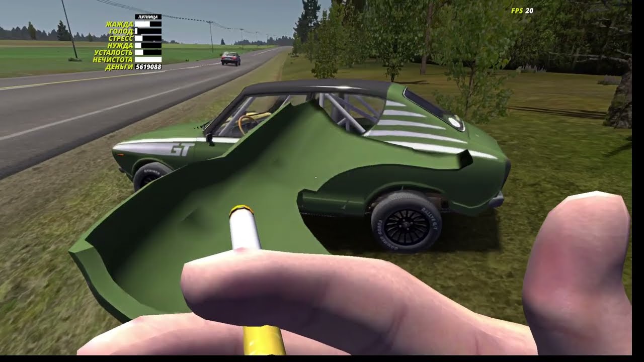 гоняем жостко на сатцуме My Summer Car