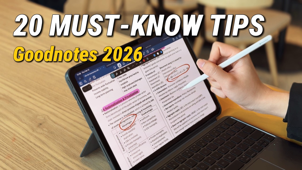 20 советов GoodNotes за 4 минуты (обновление 2026 г.)