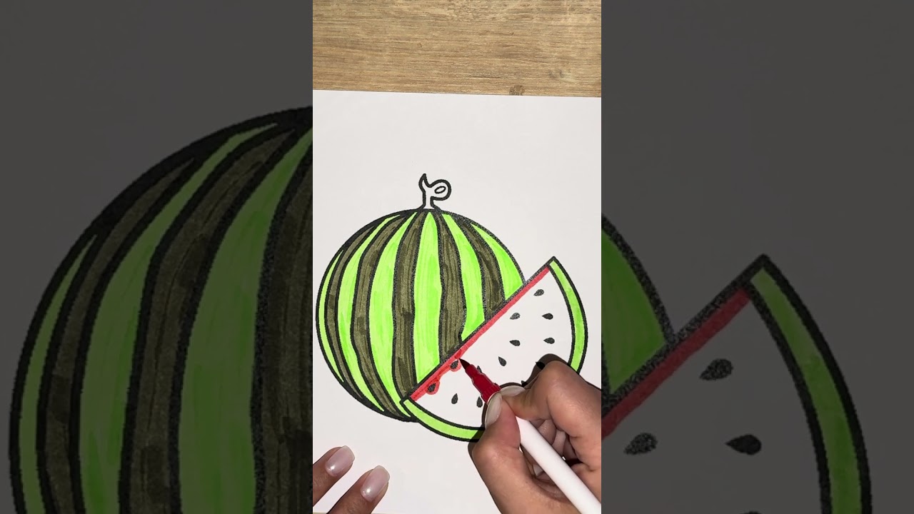 WOW 😳 This watermelon turned out AMAZING 🍉  Don’t forget to like & subscribe!❤️🎁
