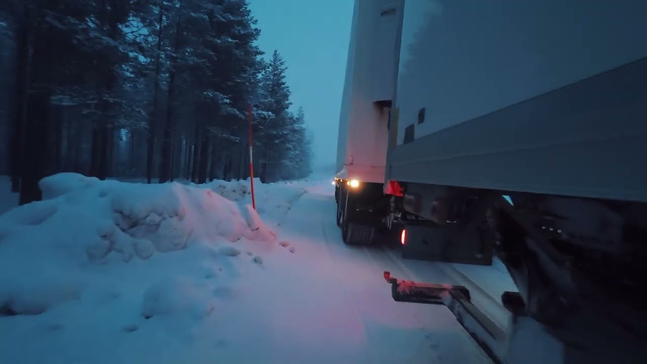 POV Truck driving - A day at work in Sweden