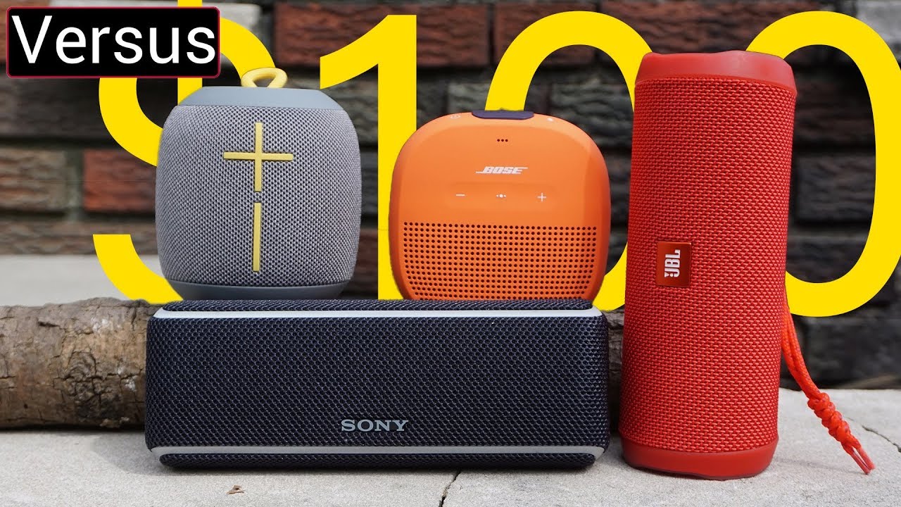 Best $100 Speaker Summer 2018 - JBL Flip 4 Vs Sony XB21 Vs UE WONDERBOOM Vs Bose Soundlink Micro