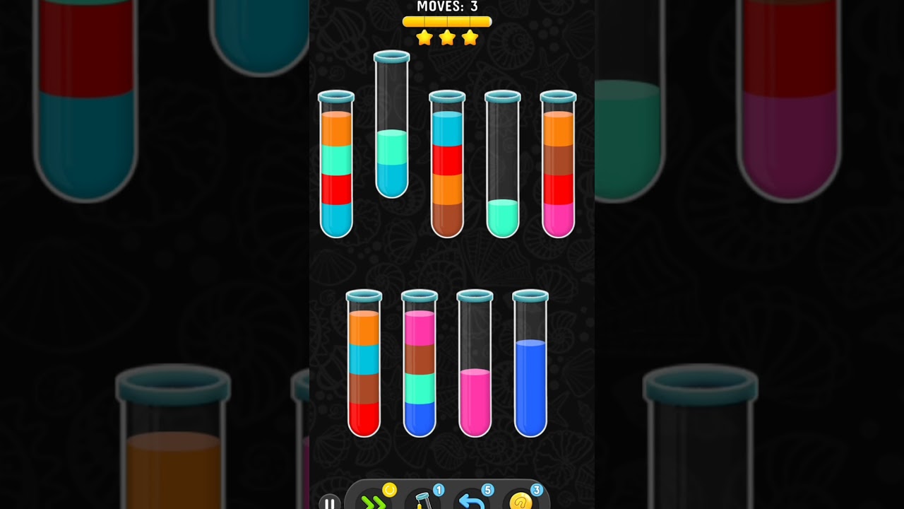 Color Water Sort Puzzle Games || water color bottle games || Classic: 47