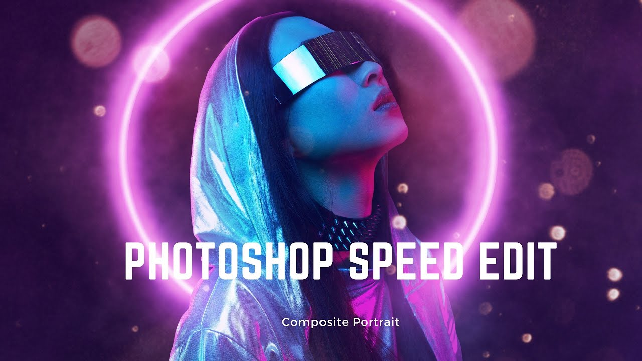 Photoshop Speed Edit Cyberpunk Neon