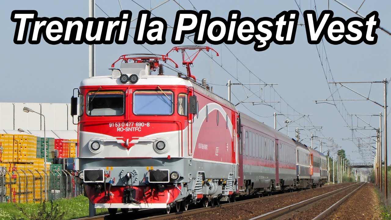 Trenuri la Ploiesti-Trainspotting in Prahova-Bahnverkehr neben Ploiesti
