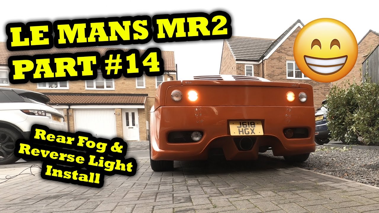 Le Mans SW20 Toyota MR2 Rear Fog Light Install / Reverse Light Install JDM [DIY How To] Part #14