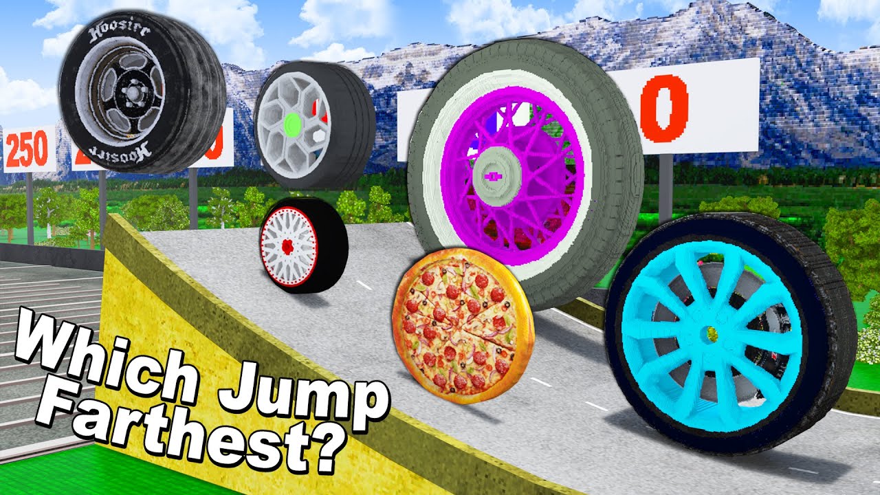 Which Сar Wheel Jumps Farthest ? - Teardown