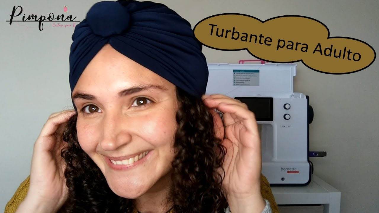 Turbante para adulto - MUITO FÁCIL - Sem máquina de costura