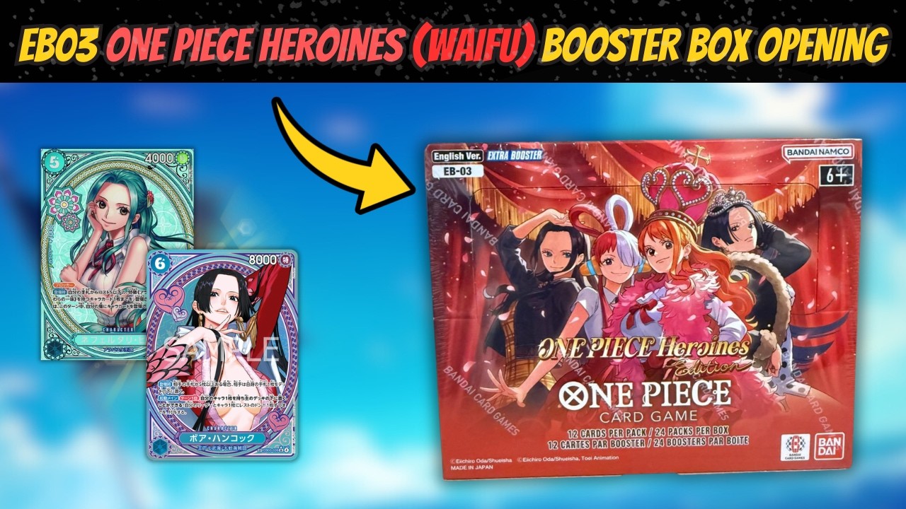 EB03 ENGLISH BOOSTER BOX OPENING! One Piece Heroines Edition | WAIFU SET!