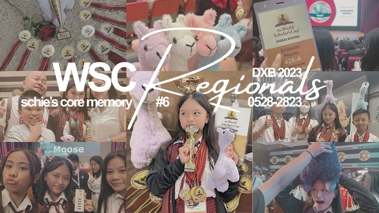 {vlog} 🦙 WSC Dubai Regionals '23 | schie's core memory