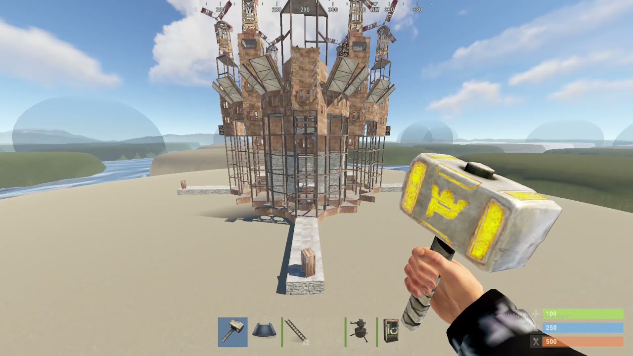 The Best 2x2 Shell in Rust Open Core & Wide Gap Shooting Floor