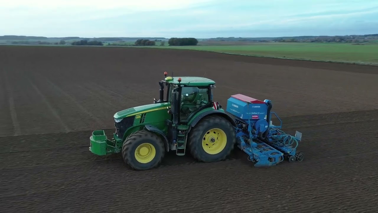 Semis de froment 2022: John Deere 7310R + Lemken Solitaire 9 / seeding wheat 2022