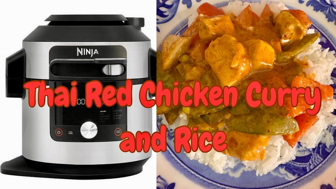 Ninja Steam Meals, первая попытка: тайское красное карри с рисом
