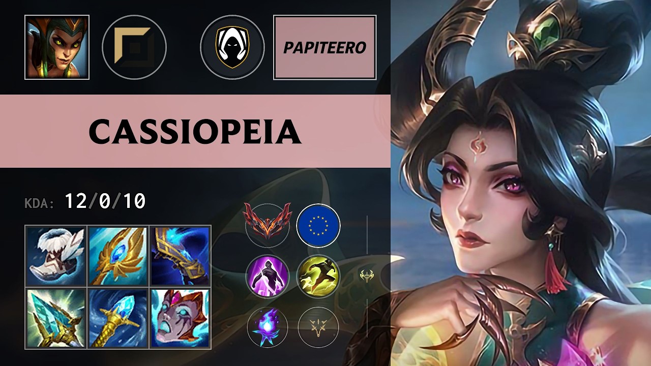 (HRTS Papiteero) Cassiopeia Top vs Gangplank - EUW Grandmaster Patch 26.11
