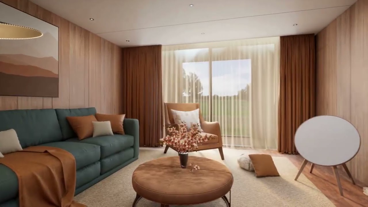 Mid-Century Modern Living Room | Unreal Engine 5