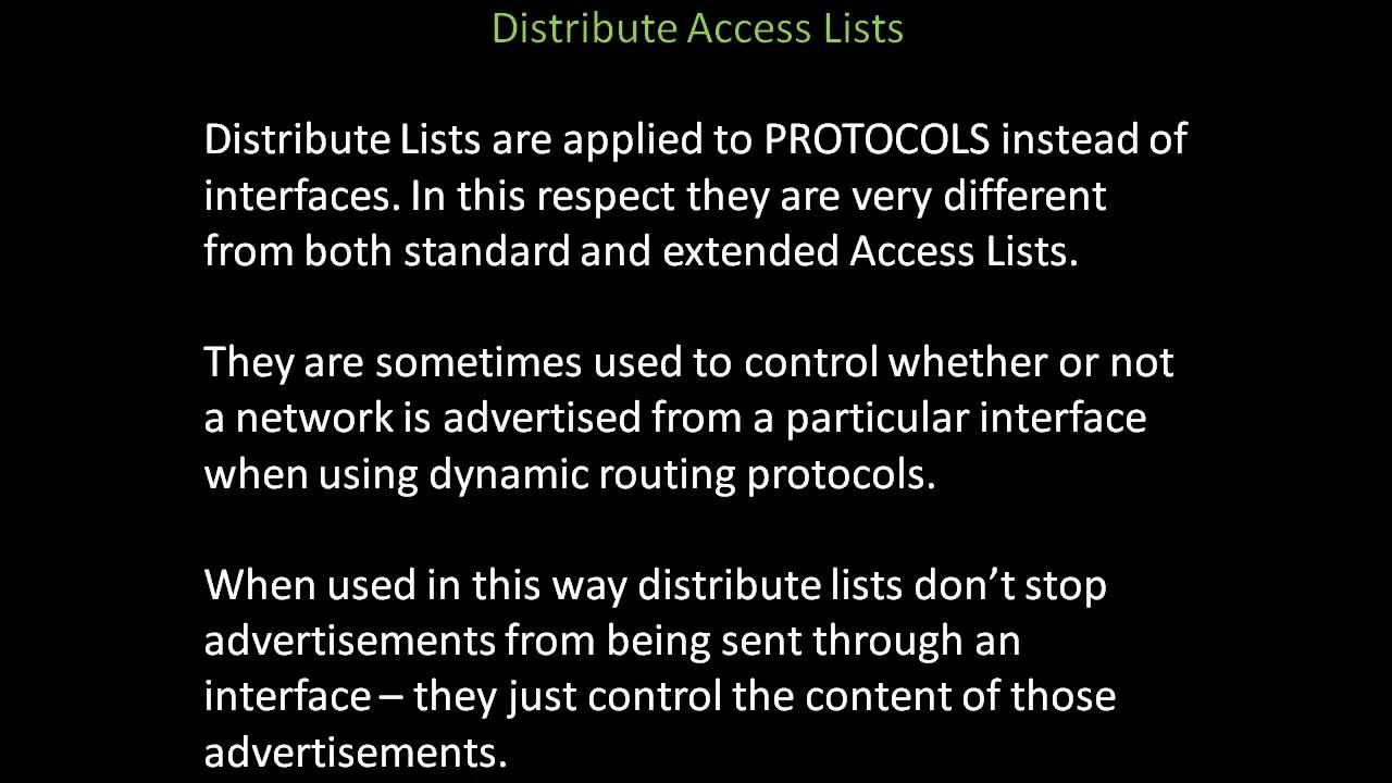 Access Lists
