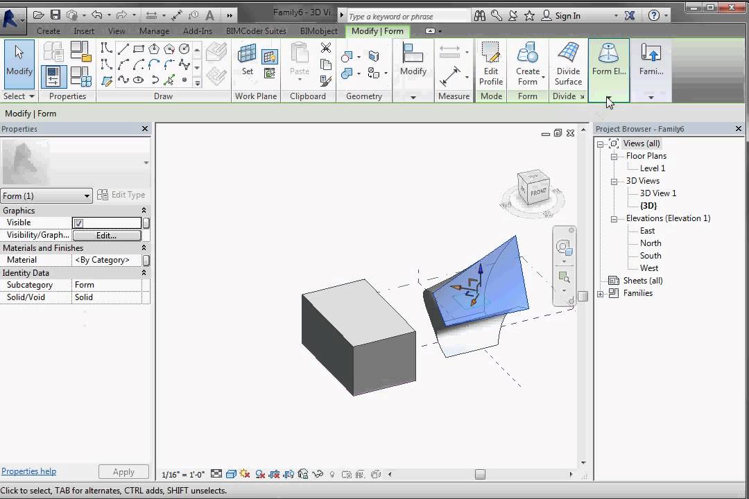 REVIT КОНЦЕПТУАЛЬНАЯ МАССА 02 ОПОРНЫЕ ЛИНИИ
