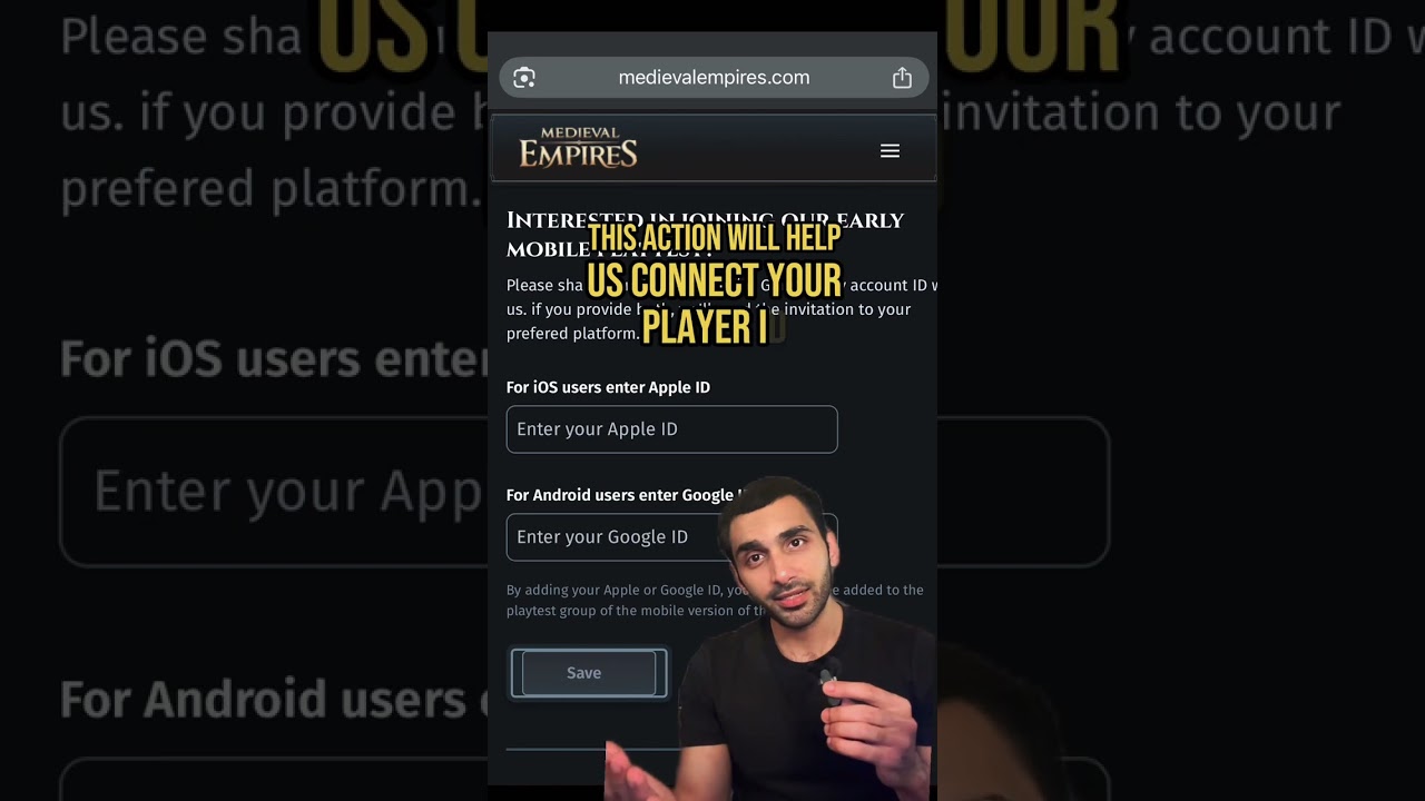 Warriors, make sure your player profile is READY to play the mobile version of Medieval Empires!