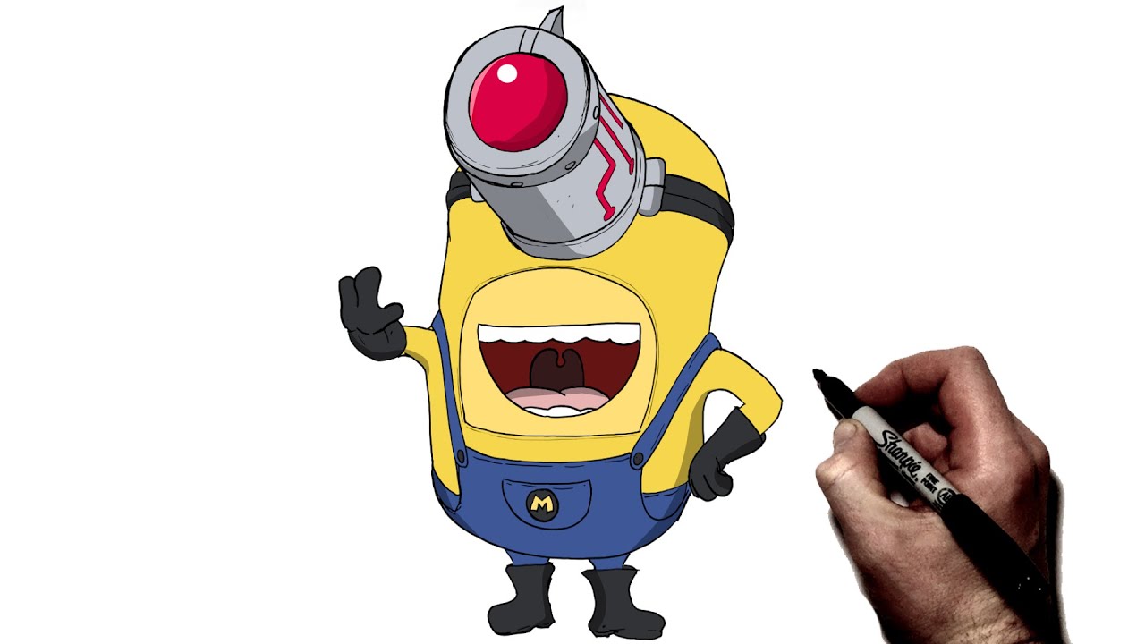 How To Draw Mega Minion Mel | Step By Step | Despicable Me 4