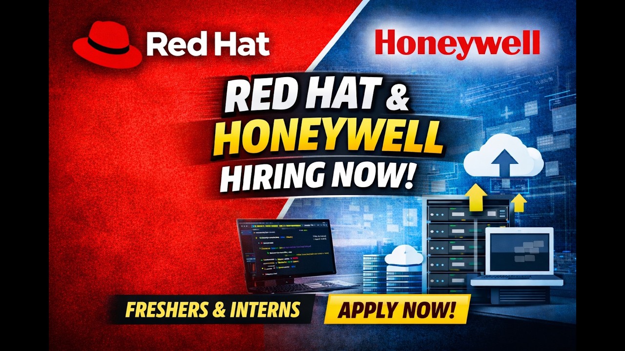 Red Hat & Honeywell Hiring Freshers 2026 | Software Engineer & DevOps Jobs | Apply Now