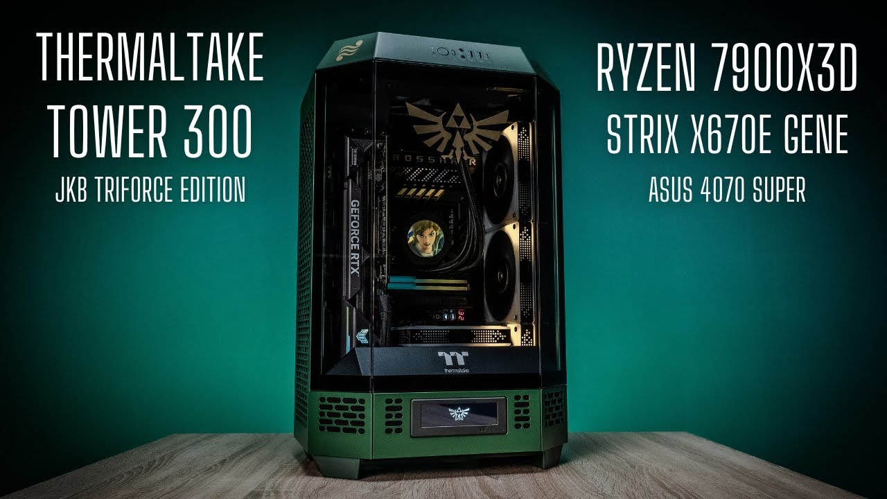 Thermaltake Tower 300 | #JKB Zelda Triforce PC Build | AMD #Ryzen 9 7900X3D | ASUS RTX 4070 SUPER