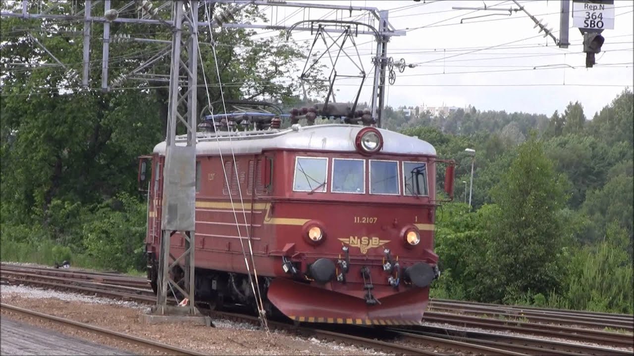 NSB El11 2107 i chartertog 16 juni 2012