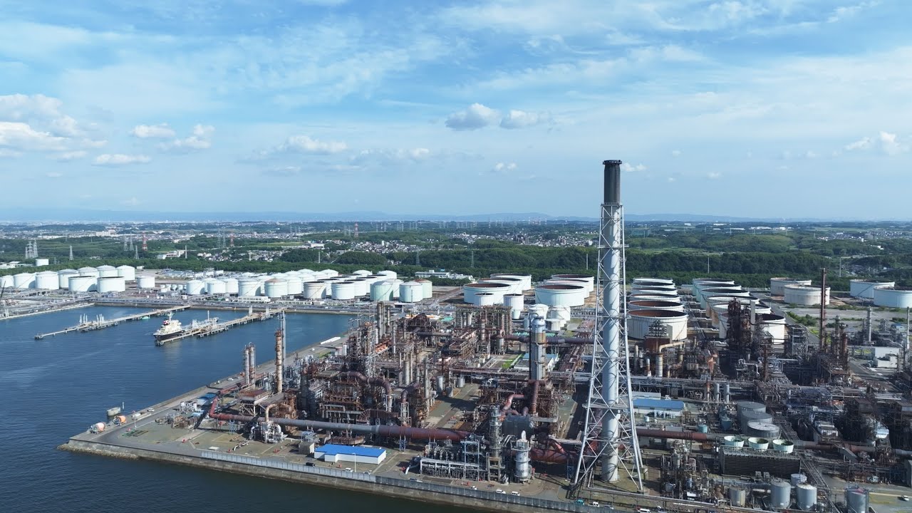 【4K】#71 知多市 出光興産愛知事業所 南浜　風のカメラ 5 minutes photofiller