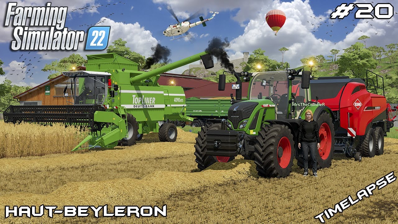 Сбор пшеницы с MrsTheCamPeR | Животные на О-Бейлероне | Farming Simulator 22 | Эпизод 20