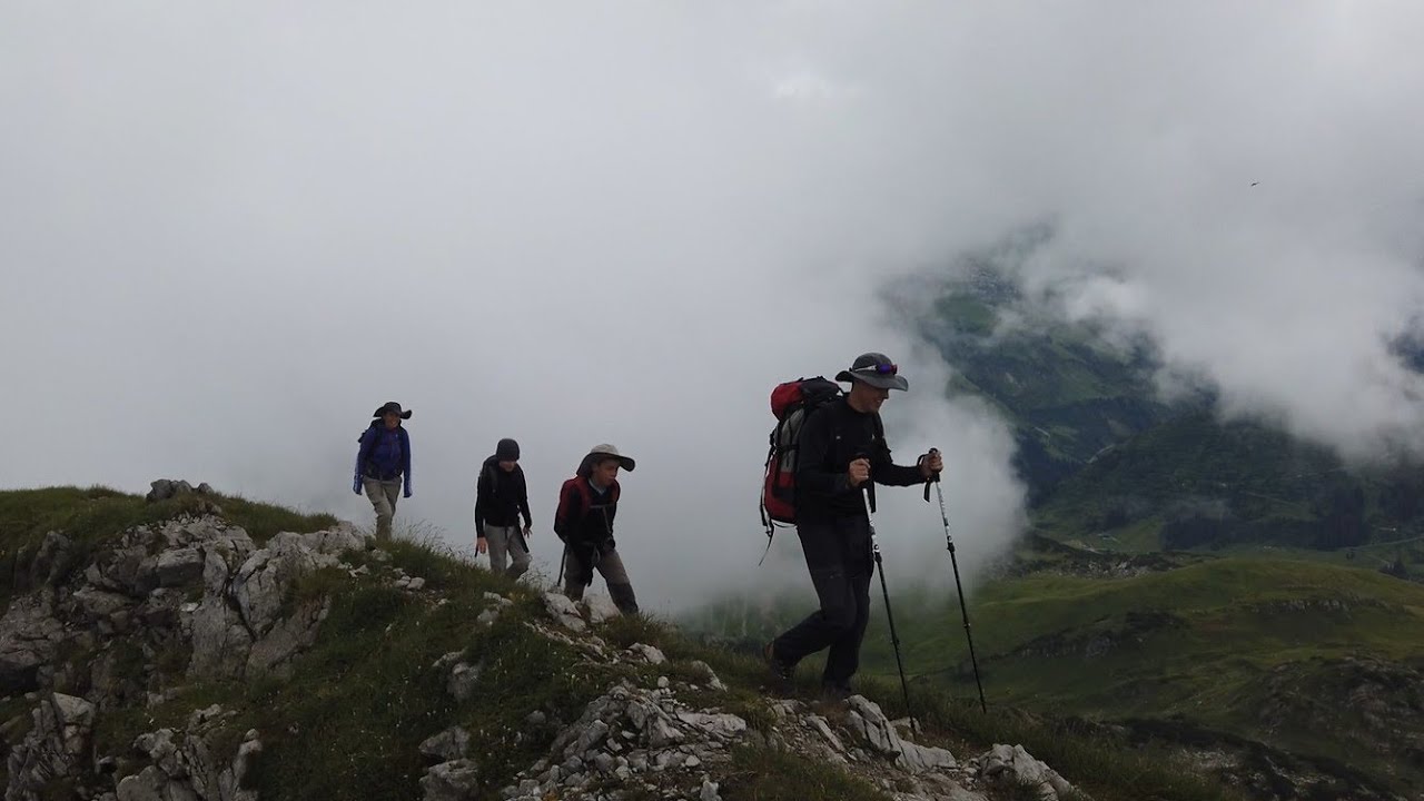 Bregenzerwald Wanderung: Gei&szlig;horn von der J&auml;geralpe (Warth - Hochkrumbach) aus - mit Alpenrosenbl&uuml;te