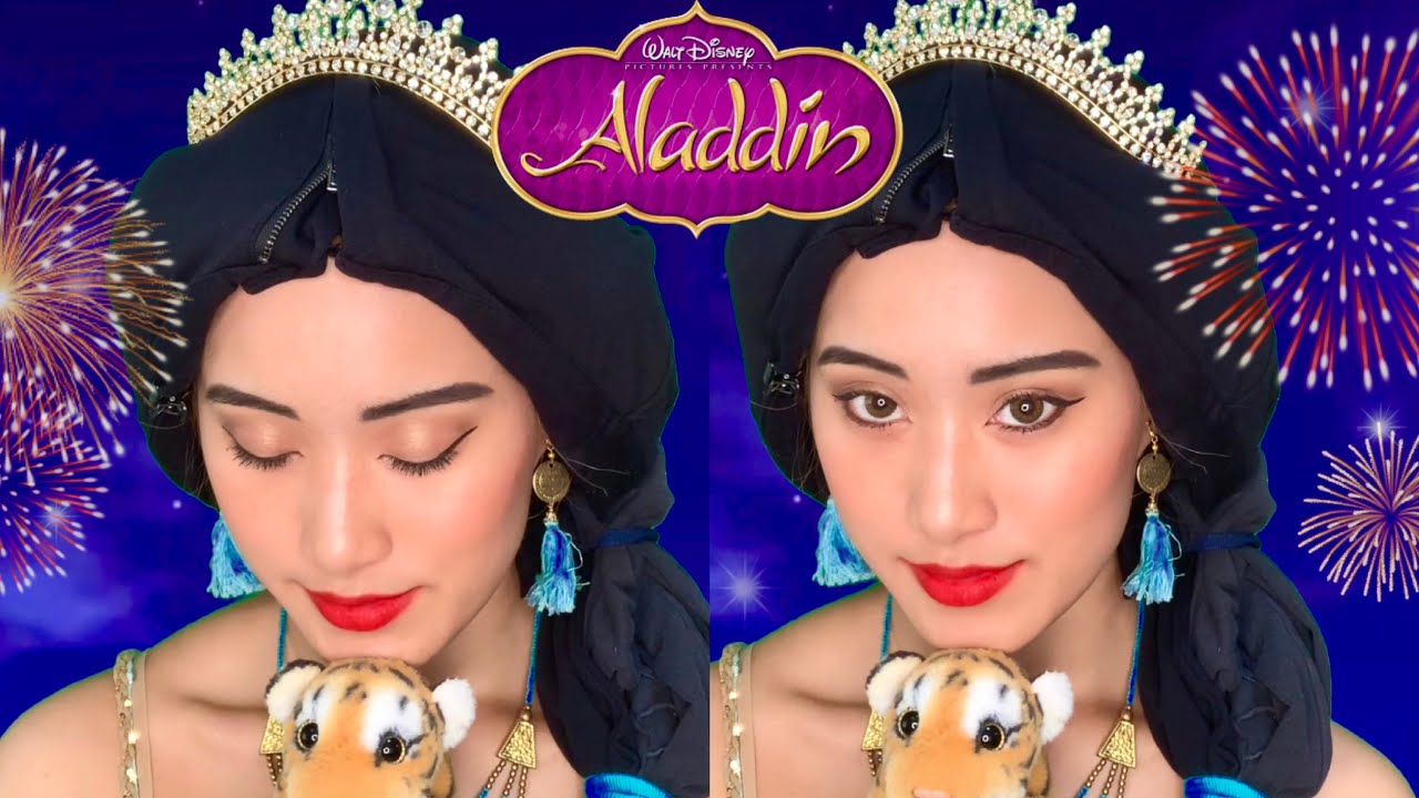 【Aladdin】ジャスミンメイク ジーニー風？アフレコ★ Jasmine Makeup