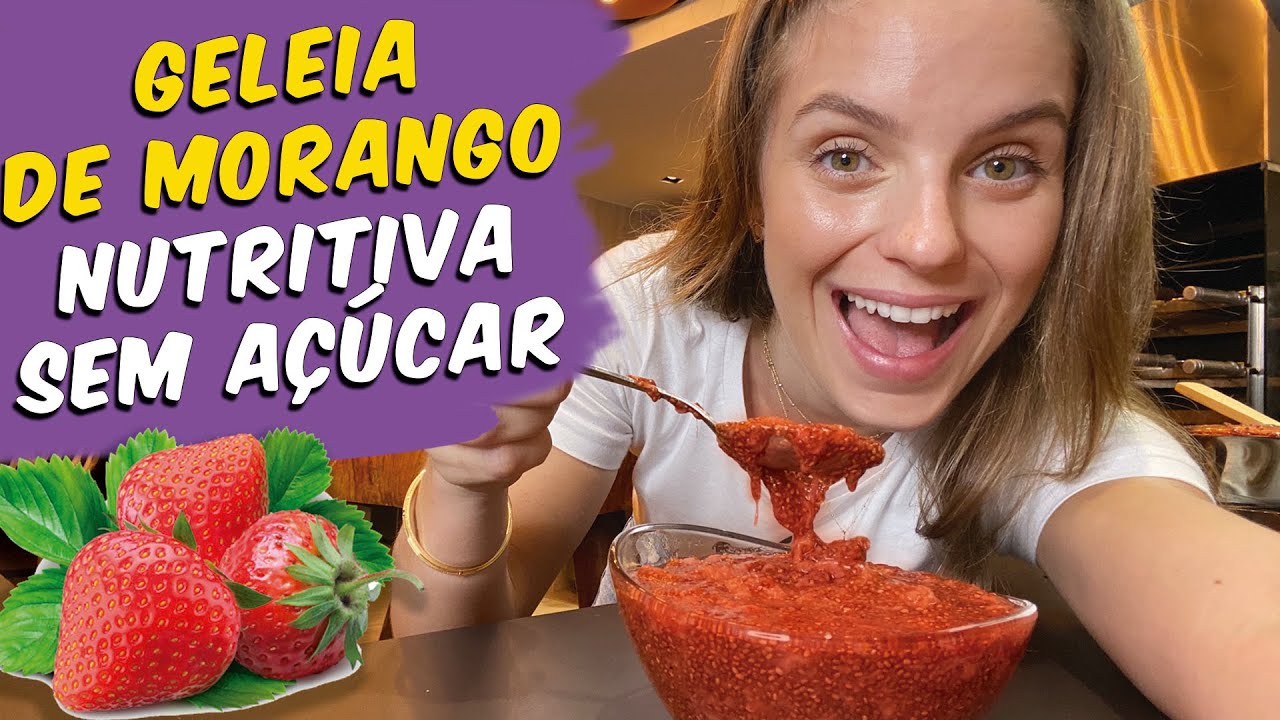 GELEIA DE MORANGO FIT COM INGREDIENTE ESPECIAL (OU DE OUTRA FRUTA)