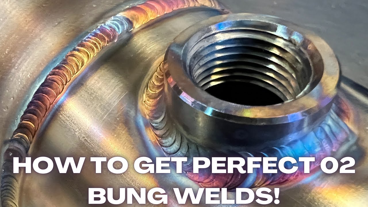 How To Get Perfect 02 Sensor Bung Tig Welds Stainless Steel: Custom Exhaust