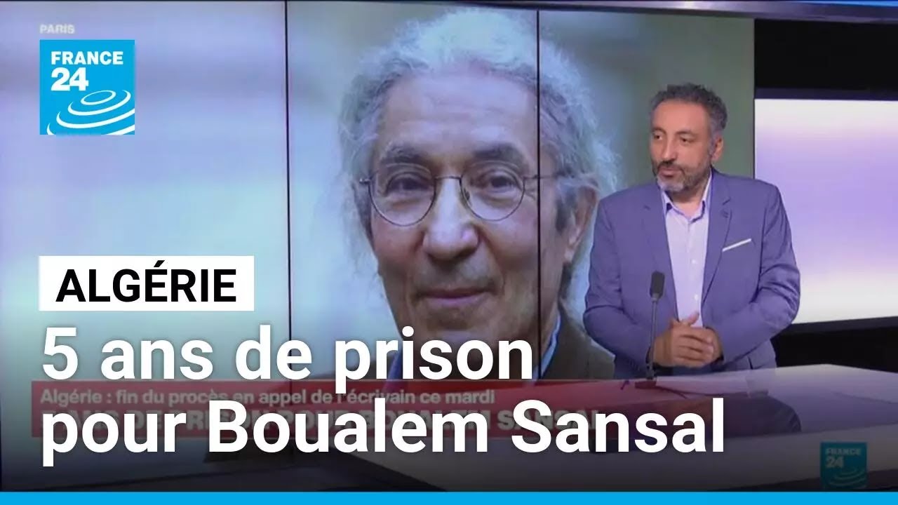 Algérie : Boualem Sansal condamné à cinq ans de prison en appel • FRANCE 24