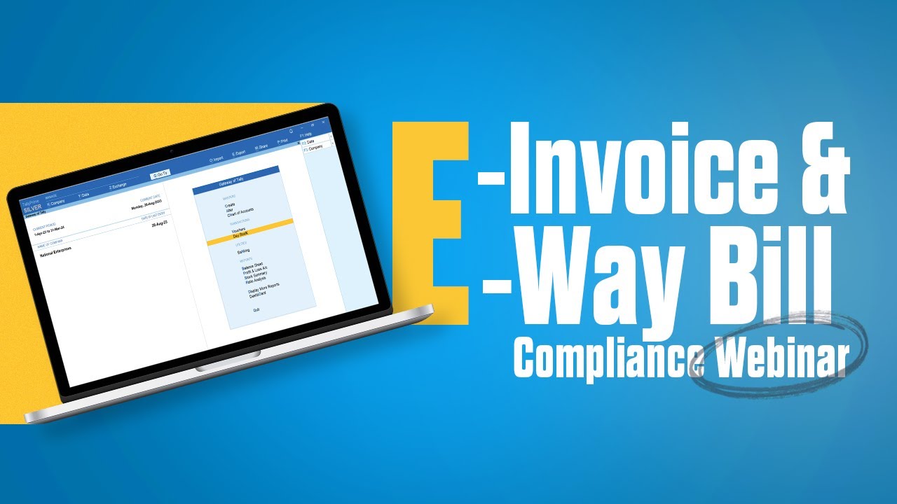 E-Invoice & E-Way Bill Compliance Webinar | E-way Bill & E-Invoice In TallyPrime | Tally Tutorial