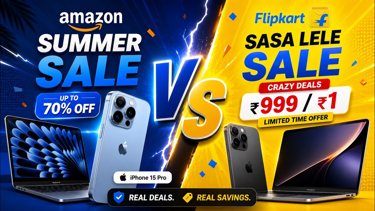 Flipkart SASALELE vs Amazon Summer Sale 🔥 Which Has the BEST Deals?