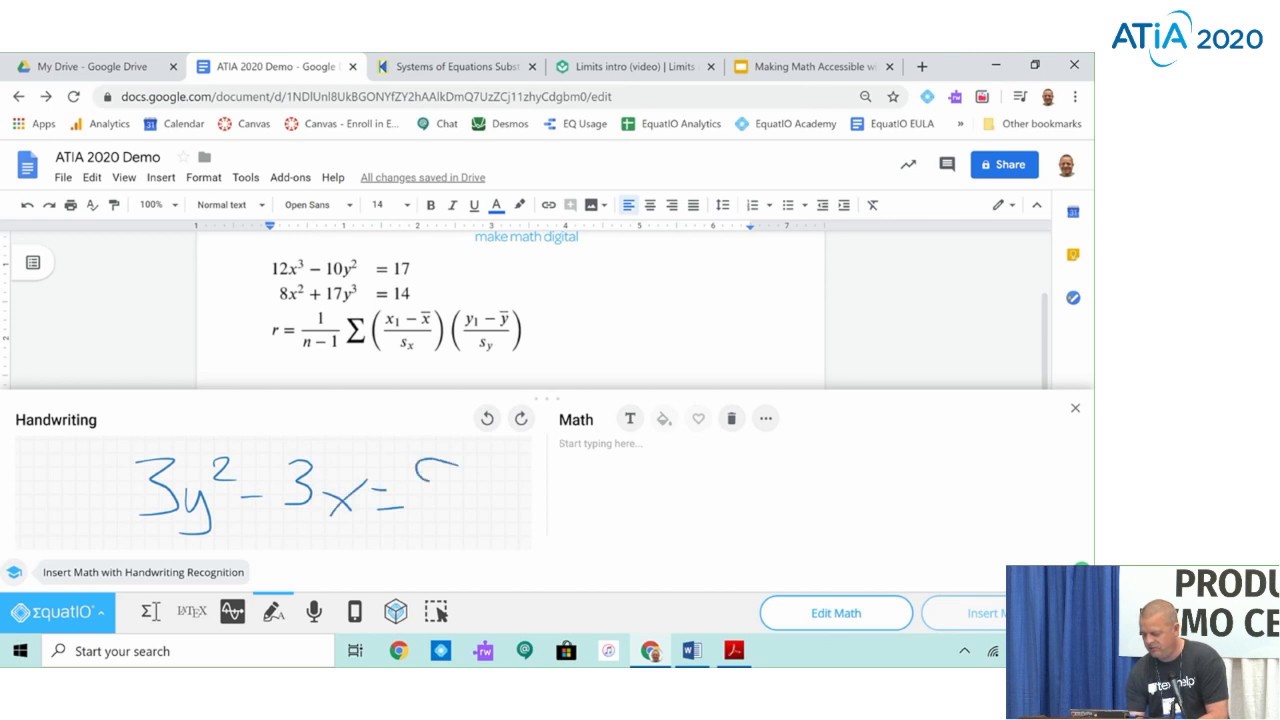 Making Math Accessible with EquatIO