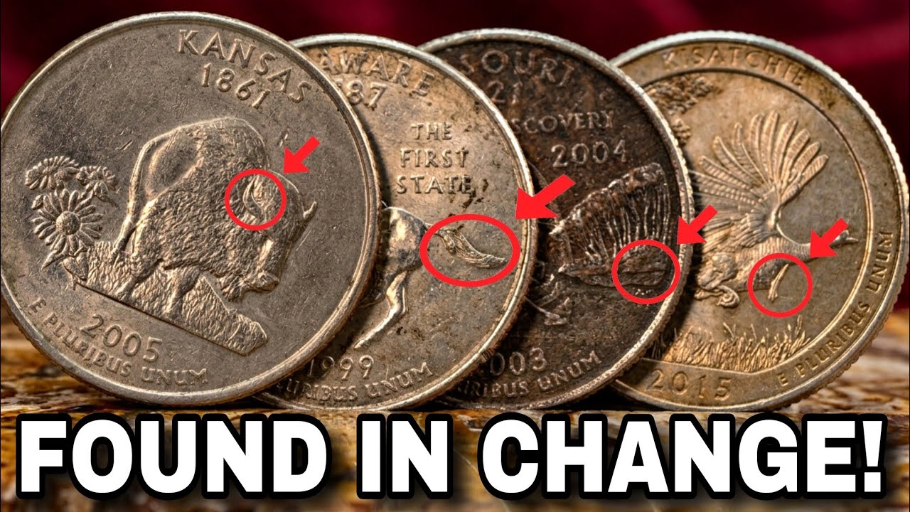 4 Hardest-to-Find Dirty & Fine State Quarter Dollar Coins Rare Quarters could make you A millionaire