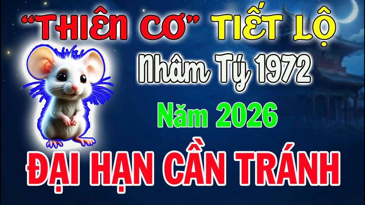 Tử Vi Nhâm Tý 1972 Năm 2026: "Thiên Cơ" Tiết Lộ - Đại Hạn Cần Tránh Để Hậu Vận Bình An