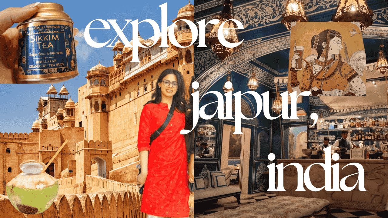 Exploring India's Pink City 🇮🇳 | visiting a royal fort & italian renaissance inspired restaurant