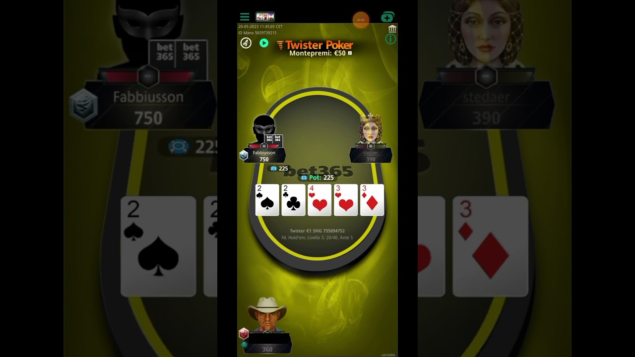 1&euro; twister poker spin&go 50x moltiplicatore