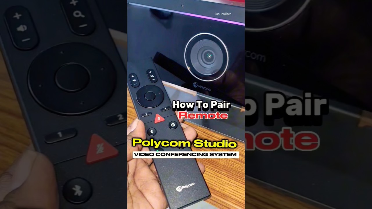 Pair Remote with Polycom Studio VC System #shorts