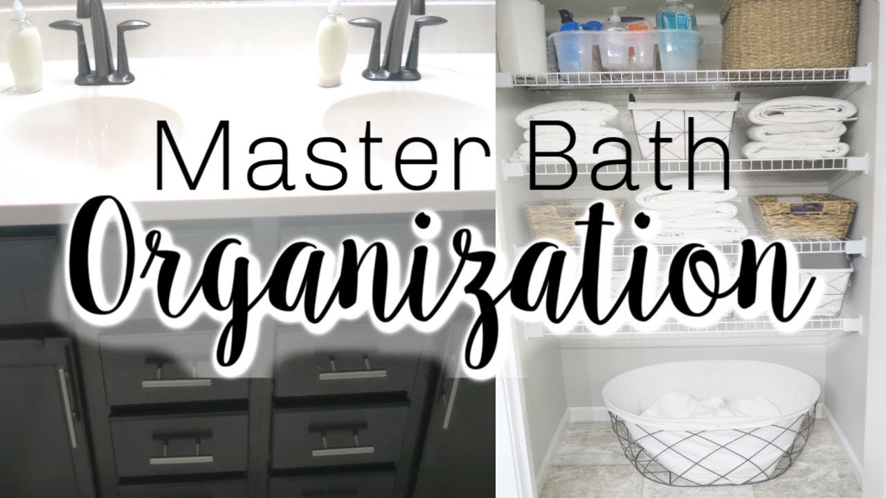 BATHROOM ORGANIZATION | CLEAN WITH ME | MASTER BATHROOM ORGANIZATION IDEAS