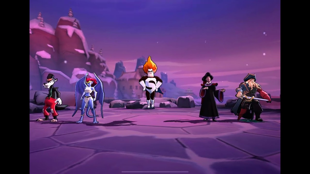 Disney villains battling in the villains campaign:Disney sorcerers arena