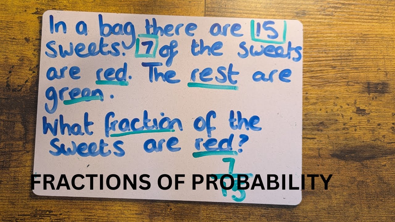 Writing Probability Fractions: A Walkthrough Guide