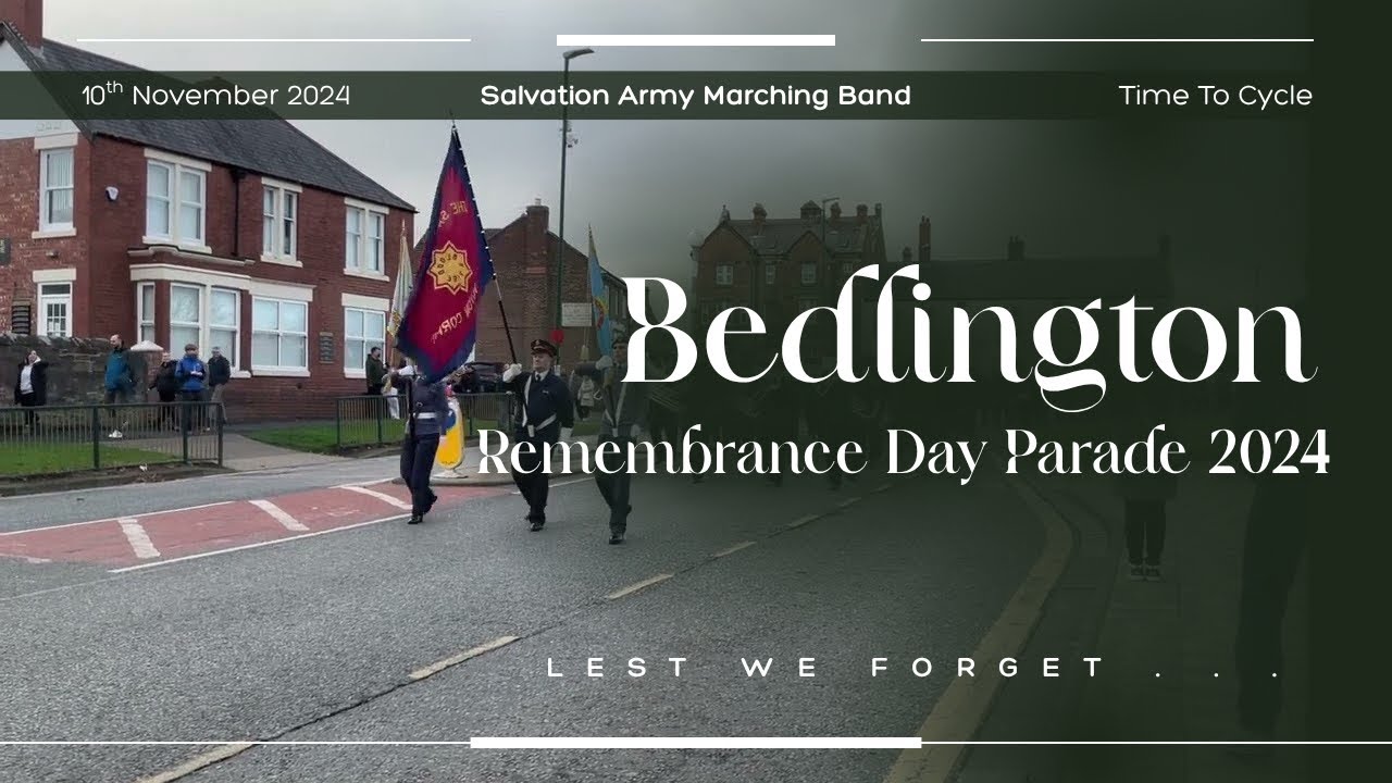 Bedlington Remembrance Day Parade - 10th November 2024 - Salvation Army Marching Band