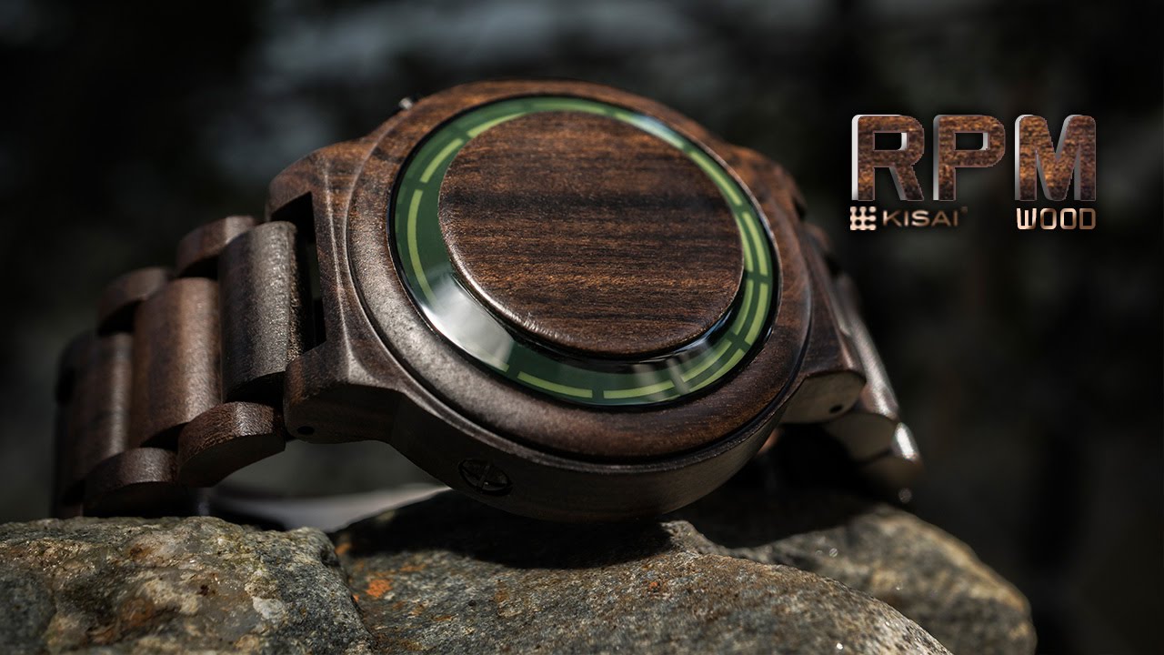 Cool Wood Watch - Kisai RPM Wood LED Watch from Tokyoflash Japan