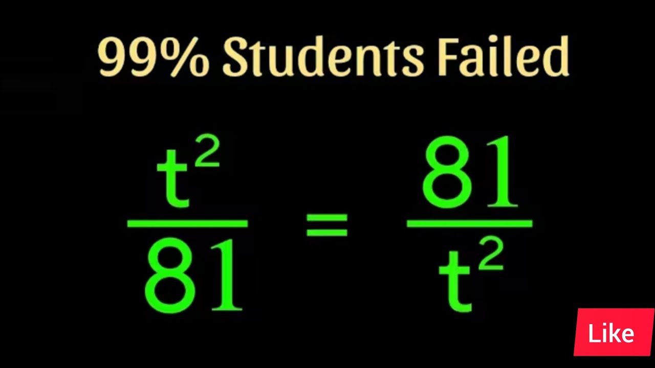 How to solve for t.Harvard entrance exam #maths #education#solve#fun