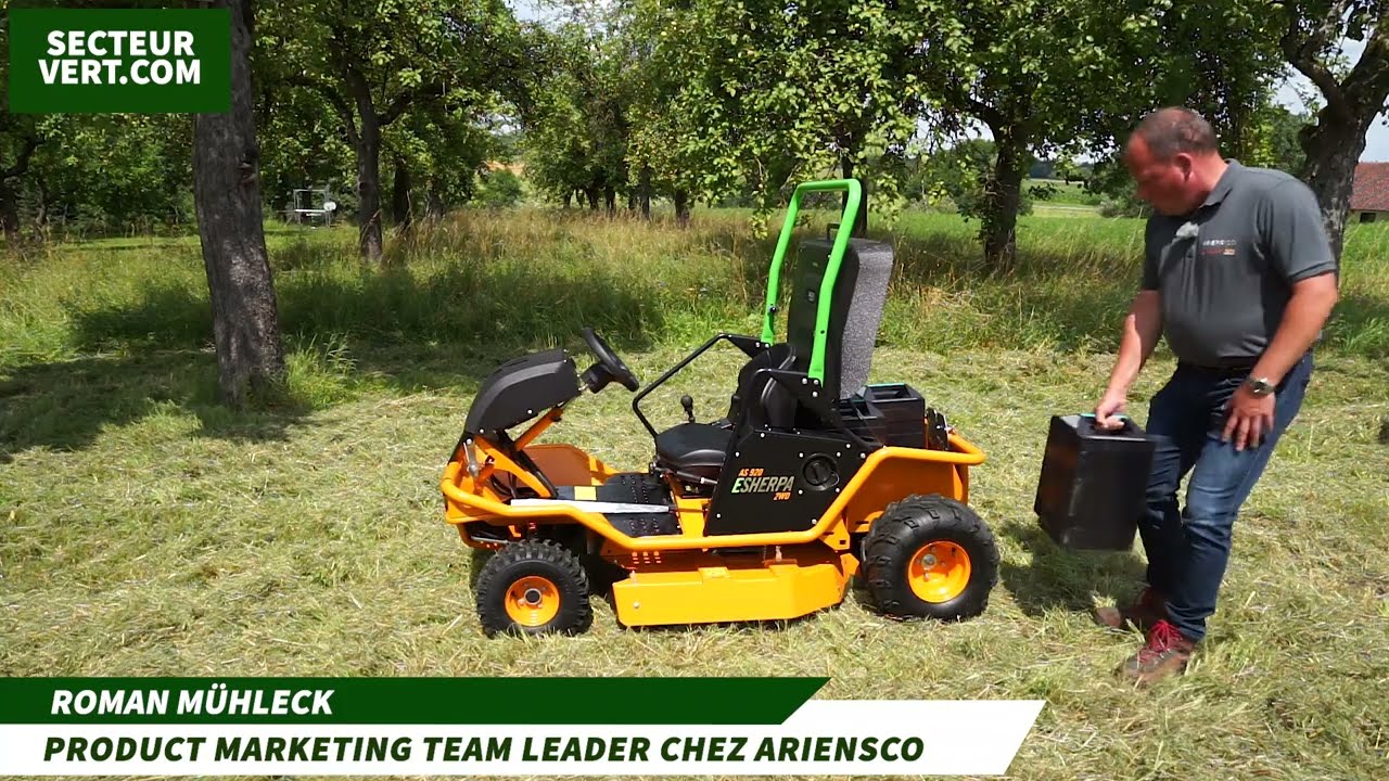 ARIENSCO :  AS-MOTOR AS 920 E-SHERPA 2WD, TONDEUSE DEBROUSSAILLEUSE A BATTERIES-ROMAN MÜHLECK [1/2]
